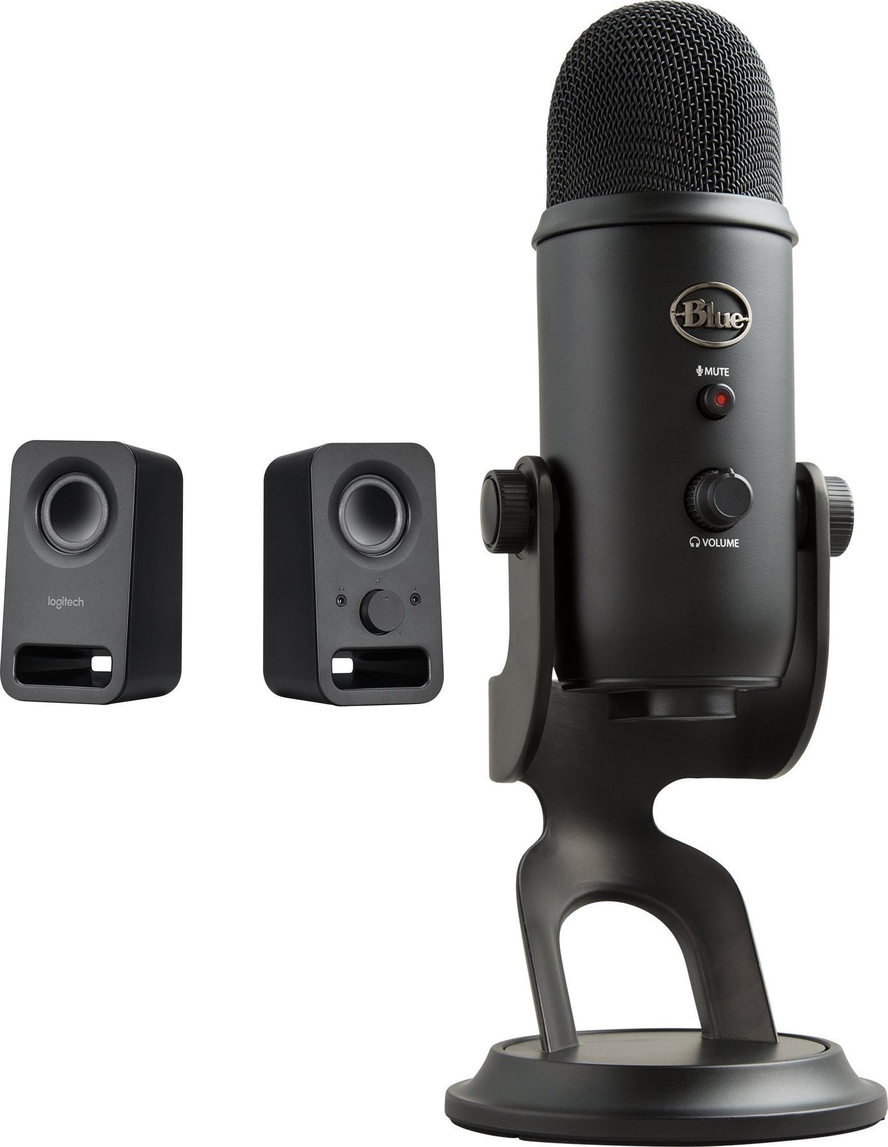 Głośniki komputerowe Logitech Z150 980-000814 + Yeti USB Blackout 988-000229