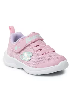 Buty dla dziewczynek - Skechers Sneakersy Easy Peasy 302885N/PKLV Różowy - grafika 1