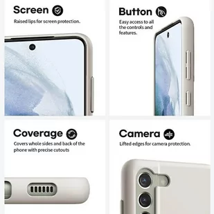 Mercury Silicone iPhone 15 6,1 jasnoszary/stone - Etui i futerały do telefonów - miniaturka - grafika 4