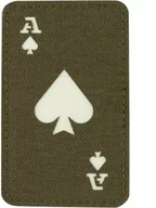 Odzież taktyczna i umundurowanie - Naszywka fluorescencyjna M-Tac Ace Of Spades Laser Cut - Ranger Green/GID (51109239) - miniaturka - grafika 1