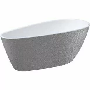 Besco WA-170-GSR GOYA A-LINE GLAM SREBRNA Wanna wolnostojąca syfon z przelewem chrom 170x80 - Wanny - miniaturka - grafika 1