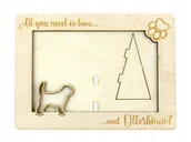 Ramki na zdjęcia - Otterhound ramka na zdjęcie z psem grawer - miniaturka - grafika 1