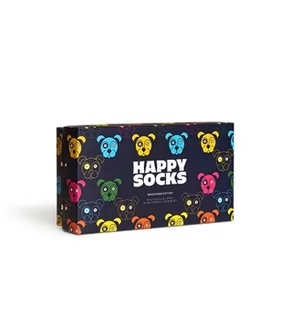 Skarpetki męskie - Happy Socks kolorowe i zabawne skarpetki 3-Pack Mixed Dog Socks Gift Set Rozmiar 41-46 - grafika 1