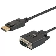 Kable komputerowe i do monitorów - Elmak SAVIO CL-92 Kabel DisplayPort M - VGA M 1.8 m - miniaturka - grafika 1