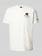 Koszulki męskie - T-shirt z nadrukiem z logo - miniaturka - grafika 1