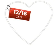 Wyposażenie pokoiku dziecięcego - Ozdoba metalowa BIAŁE SERCE do dekoracji 16 cm - miniaturka - grafika 1