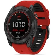 Akcesoria do smartwatchy - Pasek do GARMIN FENIX 3 / 5X / 3HR / 5X PLUS / 6X / 6X PRO / 7X Tech-Protect IconBand czerwono-czarne - miniaturka - grafika 1