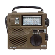 Latarki - Tecsun Green-88p Fm / am / sw Odbiornik radiowy Akumulator ręczny Korba Awaryjna latarka radiowa Vintage Radio - miniaturka - grafika 1
