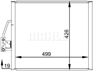 Skraplacz, klimatyzacja Mahle AC 277 000S - Akcesoria do klimatyzacji i ogrzewania - miniaturka - grafika 1
