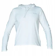 Bluzy damskie - Columbia W EU Sun Trek LS Hoodie 2145261100 białe XL - miniaturka - grafika 1
