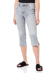 s.Oliver Spodnie damskie 3/4, szary kamienny, 36 - Spodnie damskie - miniaturka - grafika 1