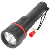 Latarki - Latarka gumowa Velamp LED, 3 diody LED, wodoodporna, z paskiem na nadgarstek, baterie w zestawie - miniaturka - grafika 1