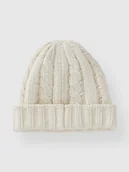 Czapki damskie - Benetton Czapka w kolorze białym - miniaturka - grafika 1