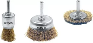 Yato Zestaw 3szt.szczotek mosiężnych YT-4755 - Materiały ścierne - miniaturka - grafika 2