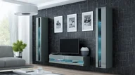 Meblościanki - Cama Meble Zestaw VIGO NEW 12 szary/szary połysk - miniaturka - grafika 1