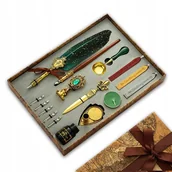 Zabawki kreatywne - ZESTAW do KALIGRAFII Wosk do PIECZĘCI PIÓRO TUSZ - miniaturka - grafika 1