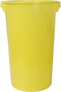Artech Okrągły pojemnik plastikowy bez pokrywy 60l żółty - Pojemniki przemysłowe - miniaturka - grafika 1