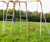 Place zabaw - Małpiszon, plac zabaw do ogrodu Wesoła Łąka - plastikowe siedzisko - miniaturka - grafika 1