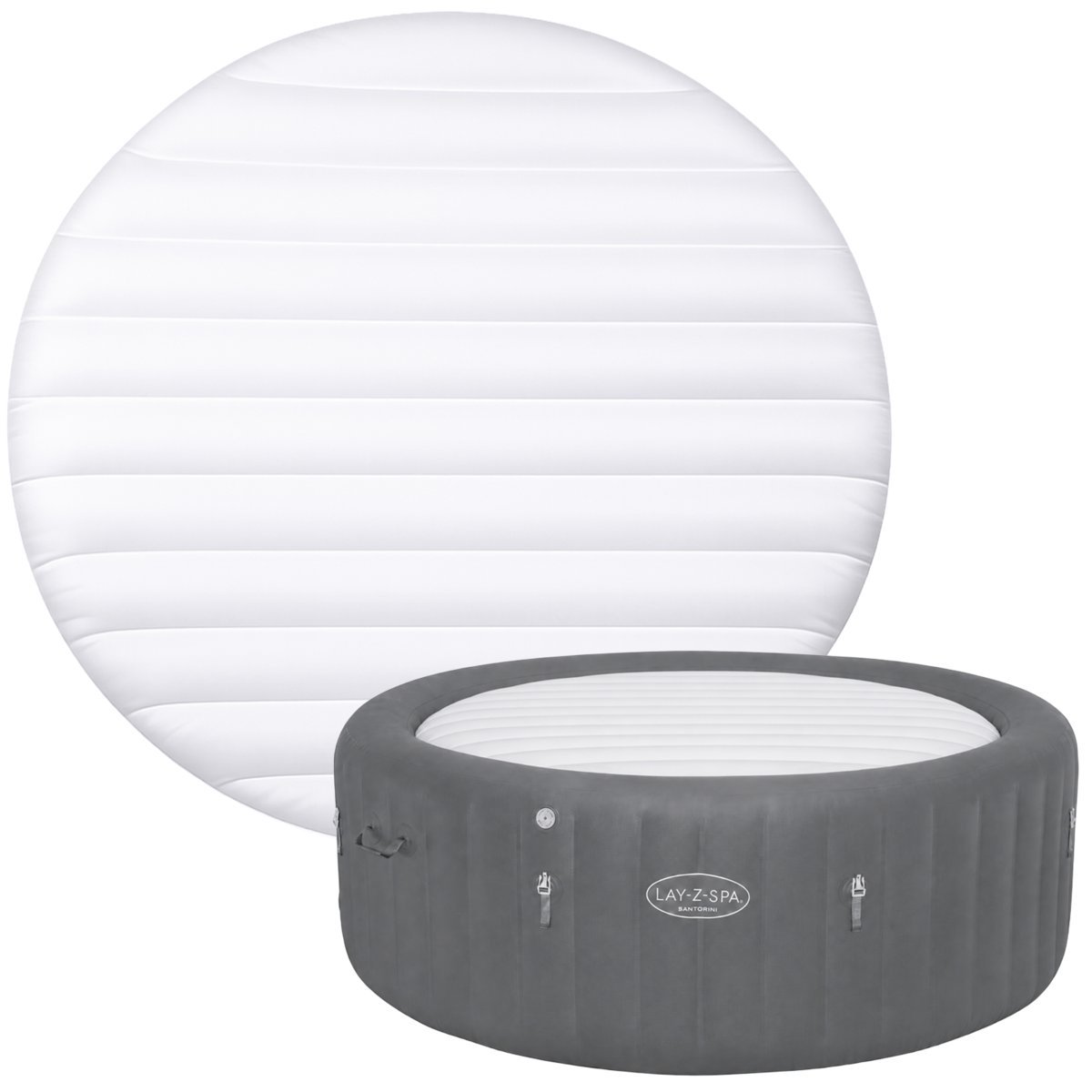 Bestway dmuchany pokrowiec termiczny pokrywa do jacuzi lay-z-spa santorini