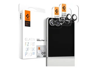 Spigen Optik Pro HD GLAS.TR EZ Fit Camera Protector 2-Pack - Szkło ochronne na obiektyw do Samsung Galaxy Z Flip 7 Czarny - Szkła hartowane na telefon - miniaturka - grafika 2