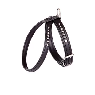 Dingo Szelki Glamour nr.2 (32-38 cm) ósemki czarne 8439 - Szelki dla psów - miniaturka - grafika 1