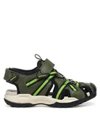 Buty dla chłopców - Geox Sandały Jr Borealis J450RB 014ME C3222 D Khaki - miniaturka - grafika 1