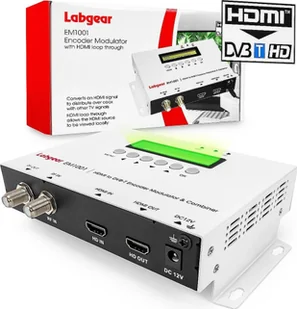 Dedra Modulator HDMI do DVB-T H.264 Labgear EM1001 35MER / 100dBuV - Akcesoria do elektronarzędzi - miniaturka - grafika 1