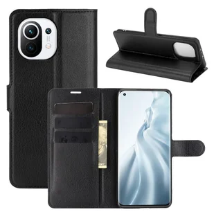 Pokrowiec König Design kompatybilny z etui na telefon Xiaomi Mi 11 ze skóry syntetycznej - czarny - Etui i futerały do telefonów - miniaturka - grafika 1