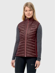 Jack Wolfskin Bezrękawnik Routeburn Pro Ins Vest 1207202 Bordowy Slim Fit - Odzież trekkingowa damska - miniaturka - grafika 1