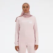 Bluzy damskie - Bluza damska New Balance WT03811SOI  różowa - miniaturka - grafika 1