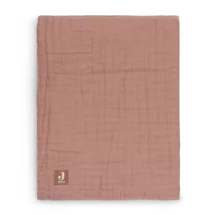 Jollein - Kocyk Muślinowy  Cotton 120 X 120 Cm Rosewood - Koce i narzuty dla dzieci - miniaturka - grafika 1
