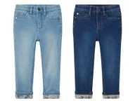Spodnie i spodenki dla dziewczynek - lupilu® Jeansy dziewczęce z bawełną, skinny fit - miniaturka - grafika 1