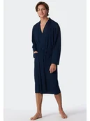 Szlafroki męskie - Schiesser Szlafrok w kolorze granatowym - miniaturka - grafika 1