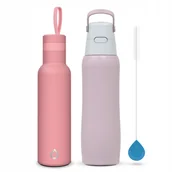 Butelki filtrujące - Dafi Zestaw B2U4 Butelka Filtrująca Solid Steel + Easy + Szczoteczka - miniaturka - grafika 1