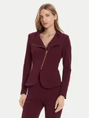 Marynarki i żakiety damskie - Rinascimento Marynarka CFC0125220003 Bordowy Slim Fit - miniaturka - grafika 1