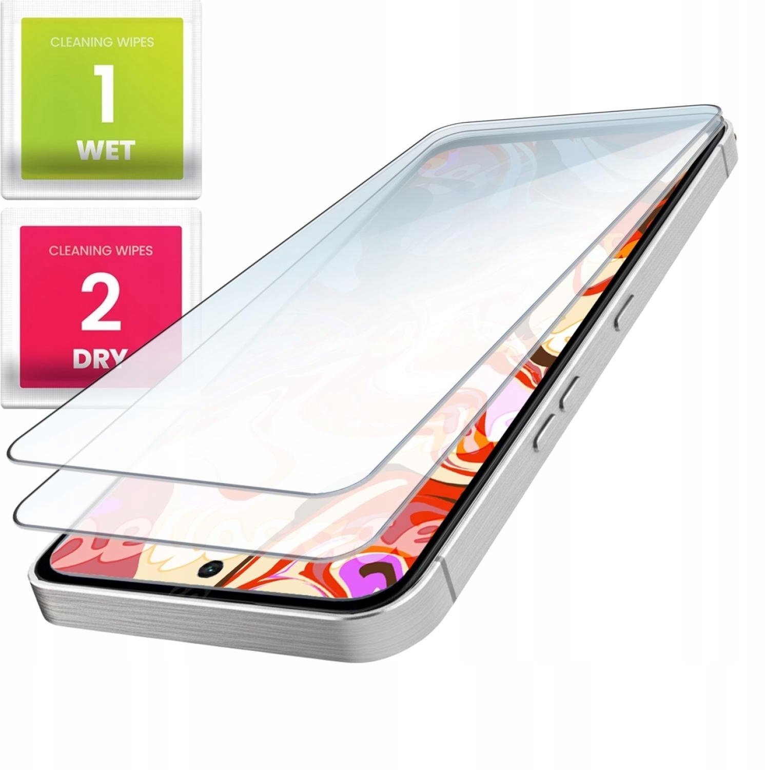 Hello Case 2-PAK Szkło Hartowane Do Xiaomi Poco M7 Płaskie, 2.5D, Szybka, 9H