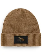 Czapki damskie - Czapka zimowa beanie wędkarska dla wędkarza na ryby na prezent "March Brown" Biscuit - miniaturka - grafika 1