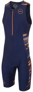 Pianki do pływania - Zone3 Activate Plus Strój triathlonowy Mężczyźni, track speed-navy/orange/blue S 2021 Pianki do pływania TS18MACP109/S - grafika 1