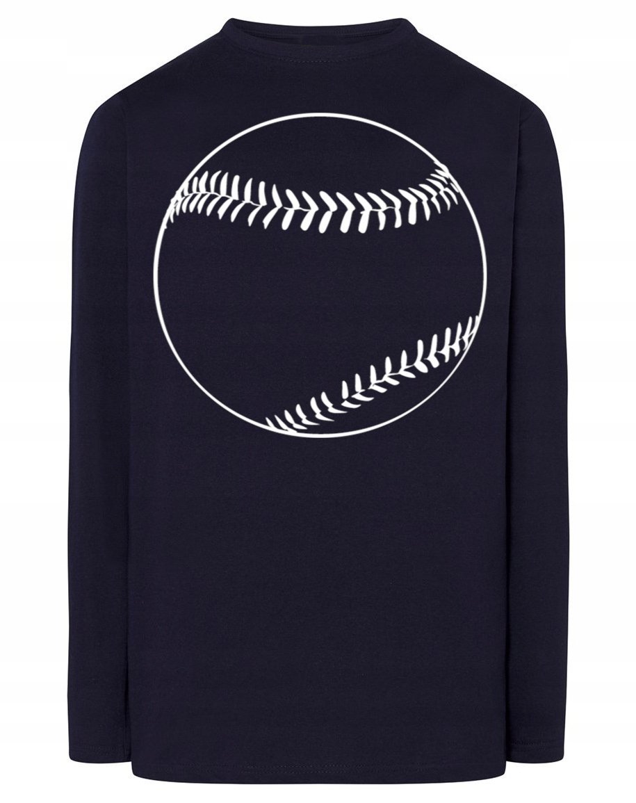 Longsleeve męski nadruk PIŁKA BASEBALL r.XXL
