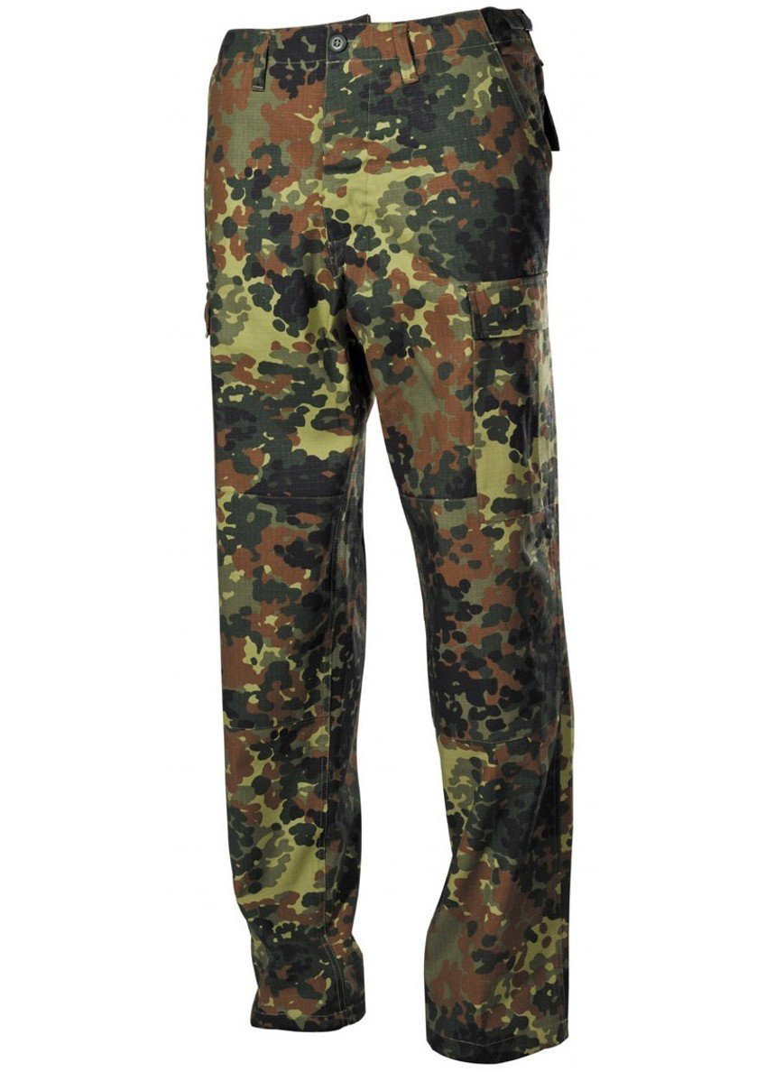 Spodnie Bojówki Us Wzmacniane Flecktarn L