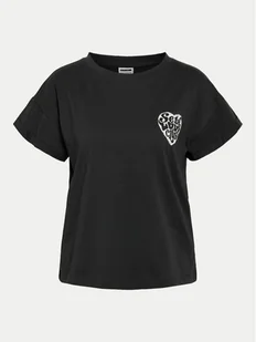 Noisy May T-Shirt Gaby 27032954 Czarny Regular Fit - Koszulki i topy damskie - miniaturka - grafika 1