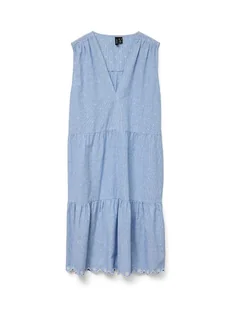 Vero Moda Sukienka w kolorze błękitnym - Sukienki - miniaturka - grafika 1