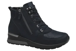 Trzewiki Botki WALDLÄUFER 939H81 300 194-Notte H H-Clara-Soft Granatowe - Botki damskie - miniaturka - grafika 1