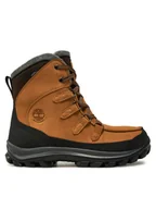 Buty zimowe męskie - Timberland Kozaki TB19701R2311 Brązowy - miniaturka - grafika 1