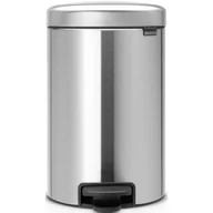 Kosze na śmieci - Brabantia Kosz pedałowy 12l, stal matowa - miniaturka - grafika 1