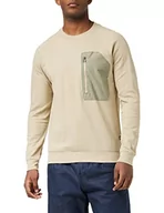 Koszulki męskie - G-STAR RAW Męski T-shirt Tweeter Raglan Pkt Ls, beżowy/khaki (Westpoint Khaki C930-c531), S - miniaturka - grafika 1