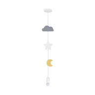 Lampy sufitowe - Wisząca lampa dziecięca Moon z dekoracjami multikolor - miniaturka - grafika 1