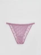 Majtki damskie - Reserved - Majtki typu figi - fioletowy - miniaturka - grafika 1