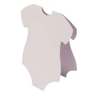 Scrapbooking - BAZA DO KARTKI body różowa - Rzeczy z papieru - miniaturka - grafika 1