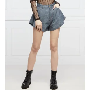 Pinko Szorty BETULLA | Regular Fit | z dodatkiem lnu - Spodenki damskie - miniaturka - grafika 1
